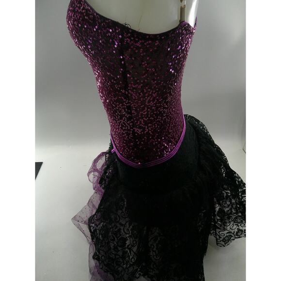 Dance Costume Small Adult Purple Curtain Call J4702 Jazz Tap Ballet Sequin Lace - Picture 5 of 6